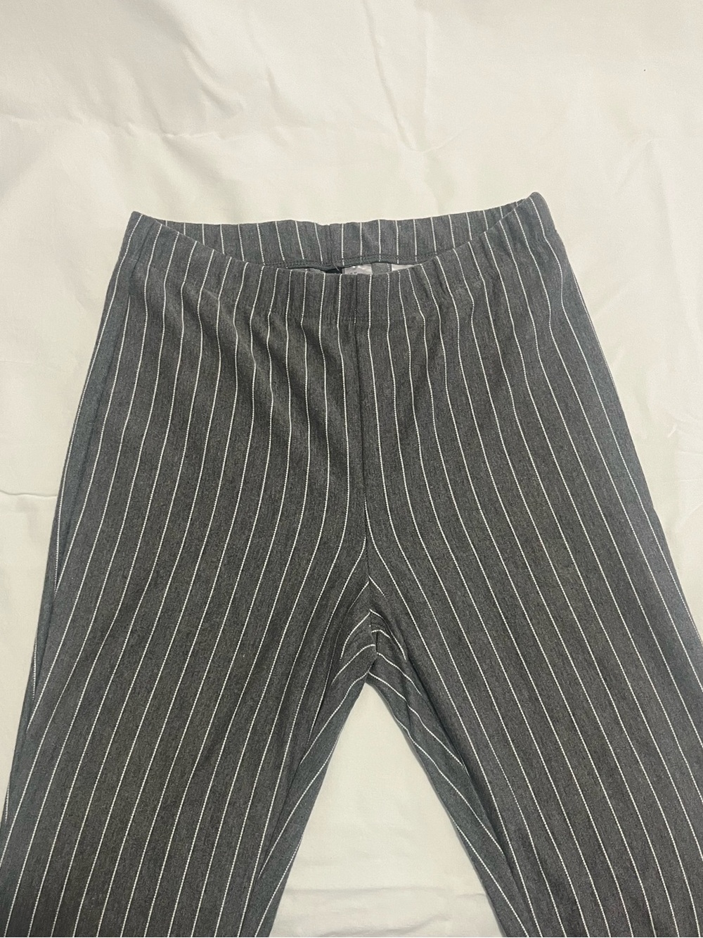 H&M Gray Pinstripe Wide Leg Pants